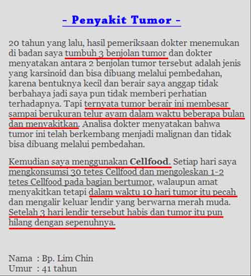 Testimoni-Cellfood